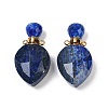 Natural Lapis Lazuli Faceted Teardrop Bottle Pendants G-A225-02G-08-1