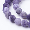 Natural Crackle Agate Beads Strands G-G055-10mm-8-3