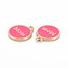Mother's Day Alloy Enamel Charms ENAM-T016-11A-RS-3