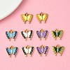 10Pcs 5 Colors Alloy Enamel Pendants ENAM-YW0003-78-2
