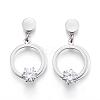 304 Stainless Steel Earlobe Plugs EJEW-K043-10P-1