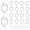 28Pcs Brass Clip-on Hoop Earring Findings KK-ME0001-30S-1
