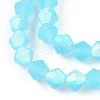 Imitate Austrian Crystal Bicone Frosted Glass Beads Strands GLAA-F029-TM4mm-A20-3