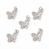 Brass Micro Pave Cubic Zirconia Pendants KK-E068-VB289-4