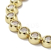 BrassMicro Pave Cubic Zirconia Chain Necklaces NJEW-L170-10G-2