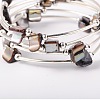 Shell Beads Wrap Bracelets BJEW-JB01608-05-2