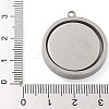 304 Stainless Steel Pendant Cabochon Settings LS-STAS-M084-04P-3