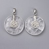 Natural Quartz Crystal Pendants G-F640-C01-1