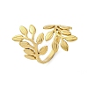 304 Stainless Steel Open Cuff Ring for Women RJEW-Z083-02G-01-4