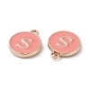 (Defective Closeout Sale Border damaged) Golden Plated Alloy Enamel Charms LS-ENAM-XCP0001-20S-3