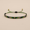 Bohemian Glass Seed Beads Braided Bead Bracelets TT0966-2