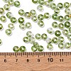 3/0 Baking Paint Transparent Colours Glass Round Beads SEED-L011-13A-06-4