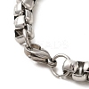 304 Stainless Steel Heart Pendant Necklaces & Bracelets Sets STAS-A100-22P-3