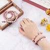 2 Strands Frosted Natural Rhodochrosite Round Bead Strands G-NB0003-47-3