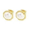 Brass Ear Studs EJEW-P2261-46G-04-1