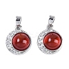 Natural Carnelian(Dyed & Heated) Pendants KK-U043-53P-01-1