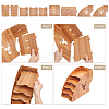 5-Slot Assemble Deer Wooden Desktop Paper Organizer File Holder ODIS-WH0026-28-3