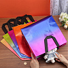 12Pcs 4 Colors Non-Woven Reusable Folding Gift Bags with Handle ABAG-GF0001-29B-3