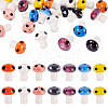 28Pcs 7 Colors Handmade Porcelain Beads PORC-TA0001-23-1