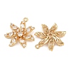 Brass Micro Pave Cubic Zirconia Pendants KK-F910-13G-2