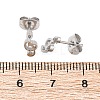 Tarnish Resistant 304 Stainless Steel Music Note Studs Earrings with 316 Stainless Steel Pins for Women MUSI-PW0001-23P-2