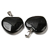 Natural Obsidian Pendants G-G956-B77-FF-2