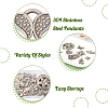 20Pcs 10 Style 304 Stainless Steel Pendants STAS-FW0001-28-4