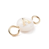 26Pcs 26 Styles Natural Freshwater Shell Beads Connector Charms PALLOY-JF01550-5