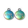 Ion Plating(IP) 304 Stainless Steel Pendant Rhinestone Settings STAS-C066-29M-2