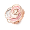 Zinc Alloy & Enamel Finger Rings for Women RJEW-M101-01E-G-4