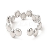 Non-Tarnish 304 Stainless Steel Oval Wrap Open Cuff Ring for Women LS-RJEW-E063-15P-01-3