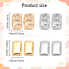Real 14K Gold Plated 4 Pairs 4 Style Alloy Stud Earrings for Women EJEW-AN0004-24-2