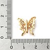3 Hole Brass Micro Pave Cubic Zirconia Multi-Strand Links KK-G503-36G-01-3