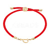 1Pc Adjustable Nylon Cord Slider Bracelets for Women BJEW-LP0001-32P-02-1