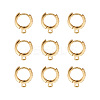 Eco-Friendly Brass Earring Hoops Findings KK-TA0007-40-2