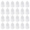 40Pcs Faceted Teardrop Glass Pendants GLAA-SP0001-11B-1