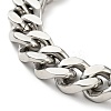 Non-Tarnish 201 Stainless Steel Curb Chain Bracelet for Men Women LS-BJEW-H550-06B-P-2