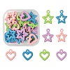 32Pcs 8 Style Spray Painted Alloy Pendants FIND-LS0001-59-2