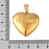 316 Stainless Steel Locket Pendants STAS-N0016-18B-G-3