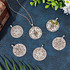 6Pcs 3 Style 304 Stainless Steel Pendants STAS-UN0044-46-3