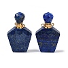 Natural Lapis Lazuli Openable Perfume Bottle Pendants G-I381-02G-06-1