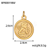 Angel Charms 304 Stainless Steel Pendants STAS-OY004-34G-2
