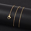 304 Stainless Steel Cable Chain Necklaces X-NJEW-M151-24G-8