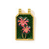 304 Stainless Steel Enamel Pendants STAS-OY003-83G-1