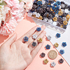 150Pcs 5 Colors Electroplated Resin Cabochons CRES-NB0001-36-3