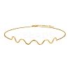 Stainless Steel Wavy Line Choker Necklaces PW-WG07BB7-01-1