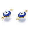 304 Stainless Steel Enamel Connector Charms STAS-N092-176-4