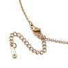 Alloy Enamel Italian Horn Pendant Necklaces NJEW-JN04728-5