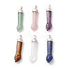 Natural Gemstone Pendants G-K322-01-1