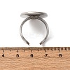 304 Stainless Steel Open Cuff Findings STAS-R123-02J-P-3
